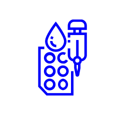 Microplate Washer Icon Blue